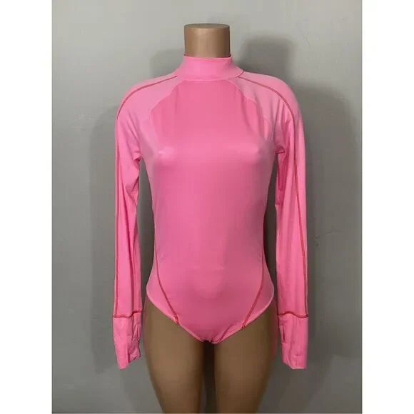 New. Hot as hell for Free People pink rash guard. Large. Retails $240